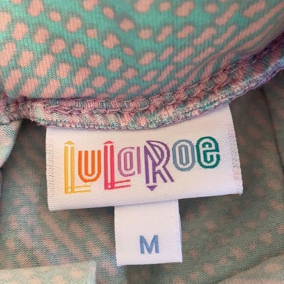 Women’s LuLaRoe Purple & Blue Madison Pocket Skirt - Picture 5 of 6